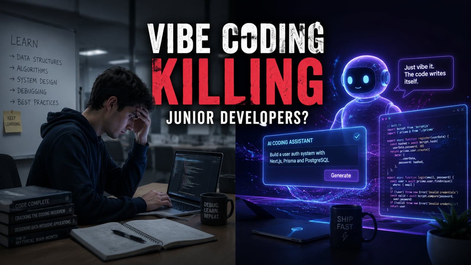 Vibe Coding Is Killing Junior Developers (And Nobody Is Talking About It) — featured image
