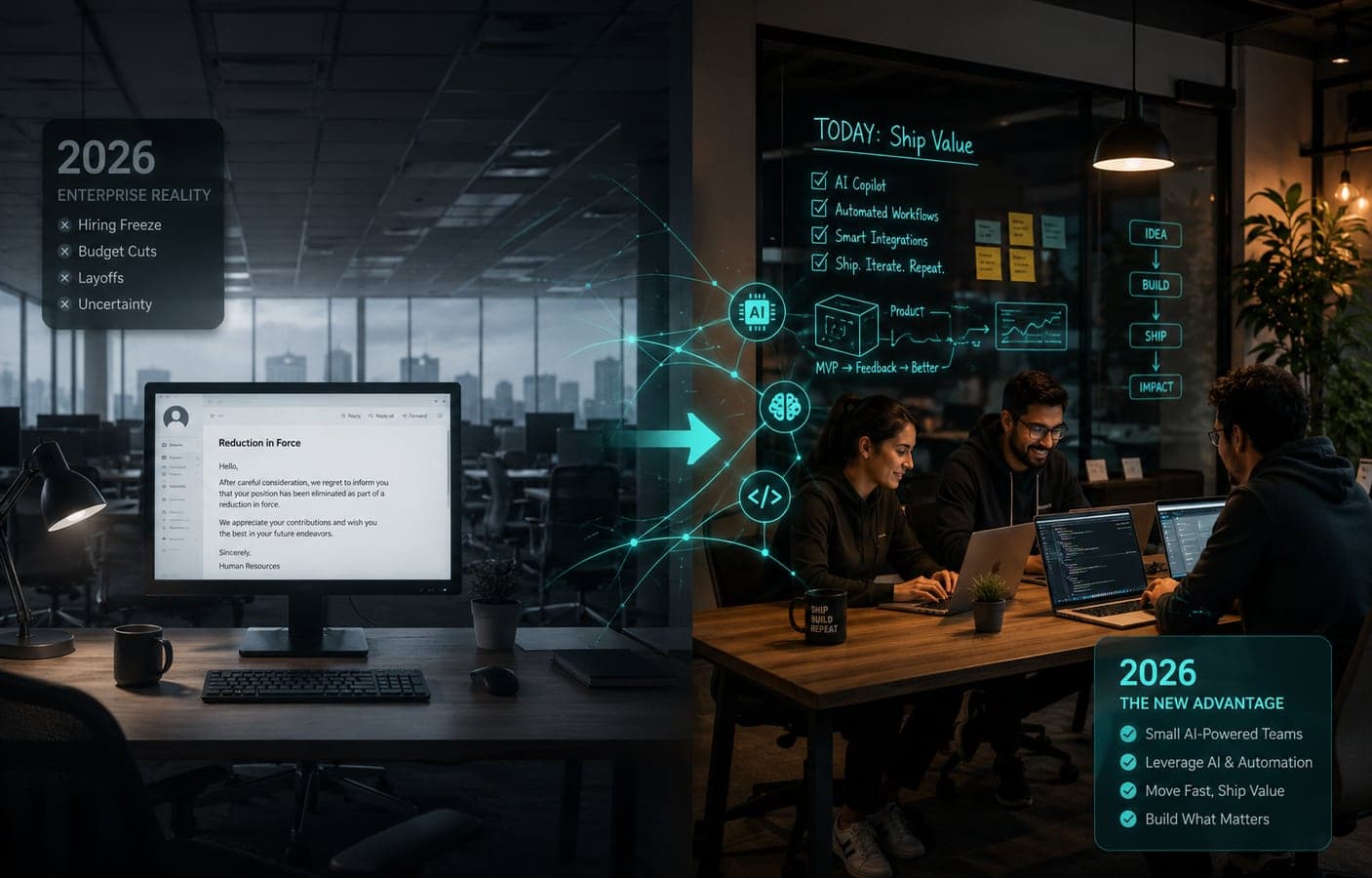 AI Layoffs Hit 185,000 in 2026 — But the Real Story Is What Comes Next for Small Teams